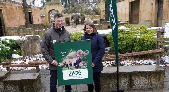 Zoo-Direktor und Kulturministerin stellen den ZAP vor, © Erlebnis-Zoo Hannover Zoo-Direktor und Kulturministerin stellen den ZAP vor, © Erlebnis-Zoo Hannover