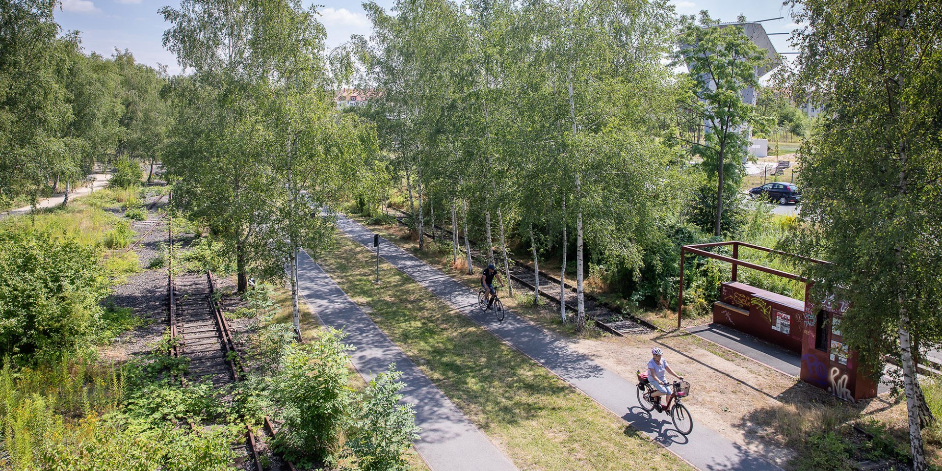 Rund 22,5 Kilometer führt der Rundgang entlang des als Freizeitweg erschlossenen Ringgleises und bietet zum Standpunkt passende Informationen zu Sehenswürdigkeiten und Angeboten. , © Braunschweig Stadtmarketing GmbH/ Philipp Ziebart