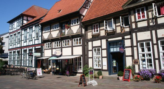 Die Deutsche Fachwerkstraße verläuft durch Nienburg/Weser, © Mittelweser-Touristik GmbH Die Deutsche Fachwerkstraße verläuft durch Nienburg/Weser, © Mittelweser-Touristik GmbH