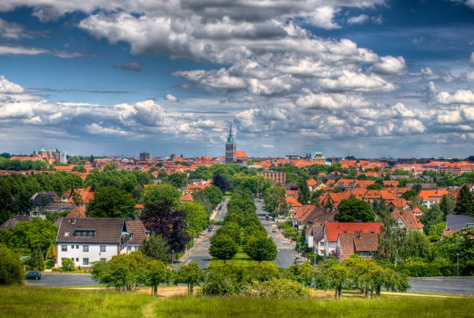 Panoramaansicht von Hildesheim, © Hildesheim Marketing / Daniel Fröbrich