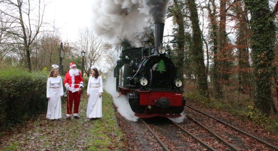 Die Museums-Eisenbahn in Bruchhausen-Vilsen lädt zu ihren beliebten Nikolausfahrten ein. , © Martin Thies