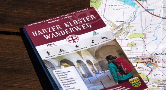 Wanderkarte Harzer Klosterwanderweg, © schmidt-buch-verlag.de / Thorsten Schmidt Wanderkarte Harzer Klosterwanderweg, © schmidt-buch-verlag.de / Thorsten Schmidt
