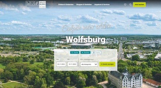 „Wolfsburg erleben“- Portal, © WMG Wolfsburg „Wolfsburg erleben“- Portal, © WMG Wolfsburg