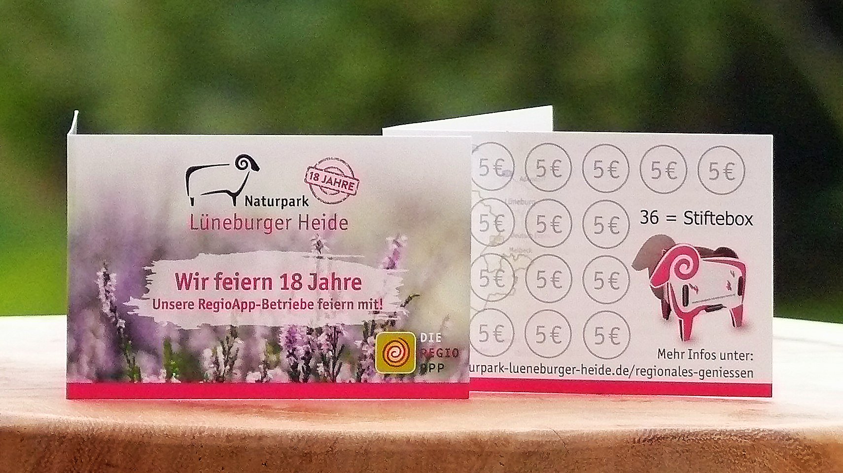 Regio-Stempelkarte, © Naturpark Lüneburger Heide