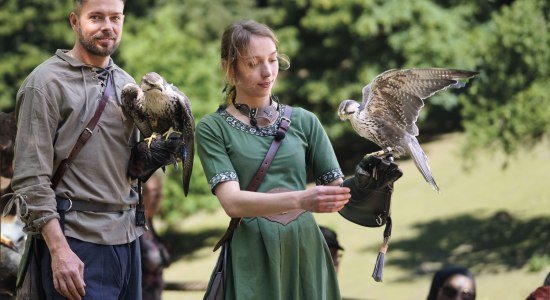 Mittelalterliche Flugschau, © Wildpark Schwarze Berge GmbH &amp; Co. KG